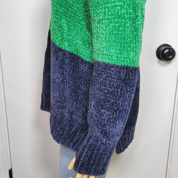 Aerie Offline Colorblock Oversized Sweater Soft Plush XXS Fall Sweater Winter - Picture 7 of 11